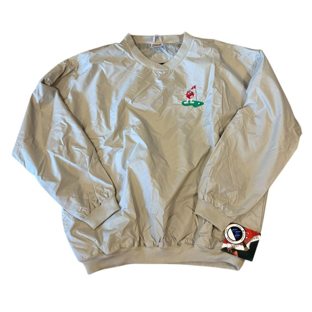 Planet Mars M&Ms Candy Vintage Golf Jacket XXL Holloway Pullover NWT